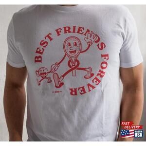 Best Friends Forever Blue Tennis Shirt Tee Classic